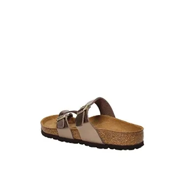 Birkenstock Women's Flip Flops in Electric Metallic Taupe