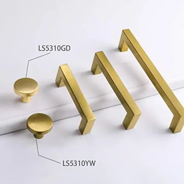 Elegant Goldenwarm 5pcs Gold Cabinet Knobs for Stylish Homes
