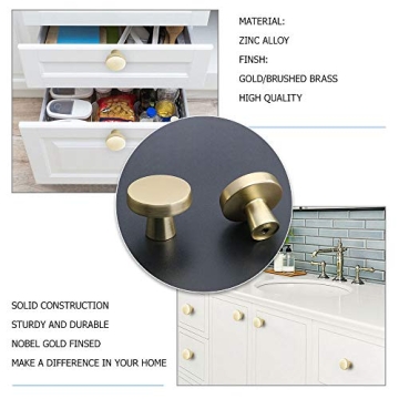 Elegant Goldenwarm 5pcs Gold Cabinet Knobs for Stylish Homes