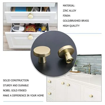 Elegant Goldenwarm 5pcs Gold Cabinet Knobs for Stylish Homes
