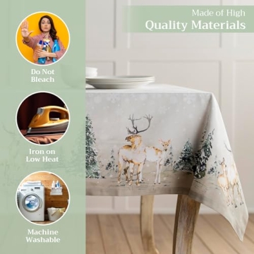 Cotton Table Cover - 54"x54" for Home Dining & Parties