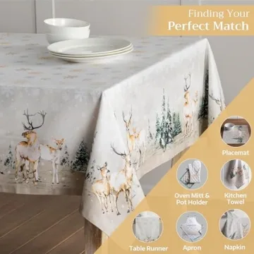 Cotton Table Cover - 54"x54" for Home Dining & Parties