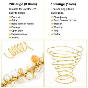 BENECREAT 20 Gauge Black Aluminum Wire for Crafting