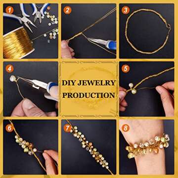 BENECREAT 20 Gauge Black Aluminum Wire for Crafting