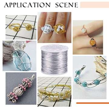 BENECREAT 20 Gauge Black Aluminum Wire for Crafting