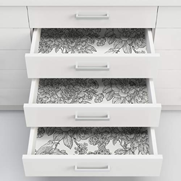 NuWallpaper Sudbury Black Floral Peel & Stick Wallpaper