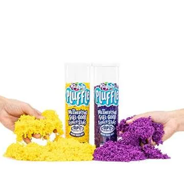 Educational Insights Playfoam Pluffle for Sensory Bins 2-Pack - Yellow & Purple Sensory Bin Filler for Sensory Table, Great for Sensory Play
