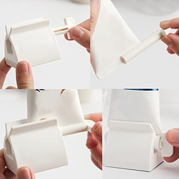 RAYNAG 2 Pack Toothpaste Dispenser for Organized Bathrooms