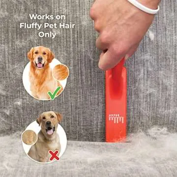 Lilly Brush Forever Furless Pet Hair Remover Brush | Gentle Bristled Cat & Dog Hair Remover Brush fo...