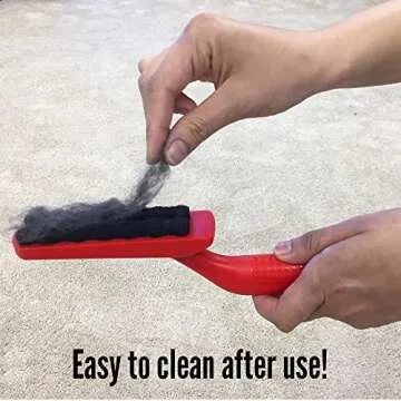 Lilly Brush Forever Furless Pet Hair Remover Brush | Gentle Bristled Cat & Dog Hair Remover Brush for Home, Auto Car Detailing Supplies, Lint Brush, Furniture, Fabric & Rug Cleaner