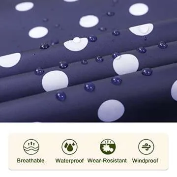 SaphiRose Waterproof Hooded Rain Poncho for Adults