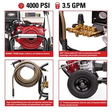 SIMPSON Cleaning PS60869 PowerShot 4000 PSI Pressure Washer for Professional Use