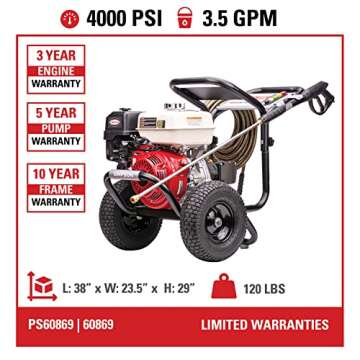 SIMPSON PowerShot 4000 PSI Gas Pressure Washer