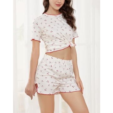 Wyeysyt Women's Pajama Sets Cute Print - Sleepwear Comfort
