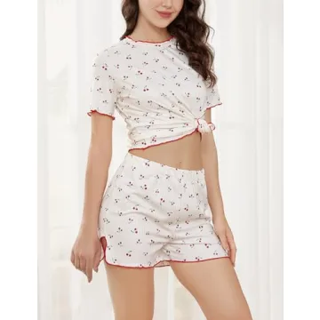 Wyeysyt Women's Pajama Sets Cute Print - Sleepwear Comfort