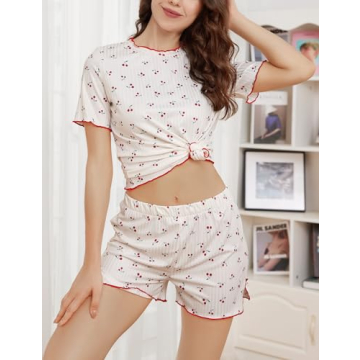 Wyeysyt Women's Pajama Sets Cute Print - Sleepwear Comfort