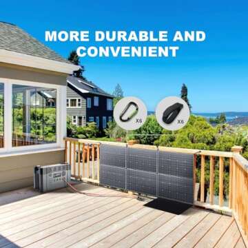 ALLPOWERS 600W Portable Solar Panel Waterproof for RV