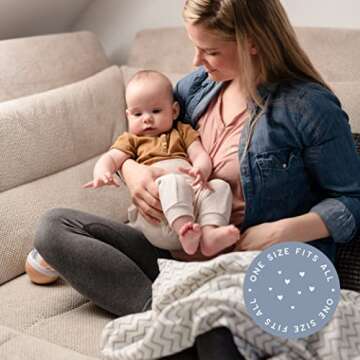 CuddleBug Muslin Baby Swaddle Blankets for Boys and Girls 0 to 3 Months Size Large 4 Feet x 4 Feet – Muslin Cotton Baby Blankets - 4 Pack (Spots n' Stripes)