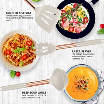 14pcs Silicone Kitchen Utensil Set Non-Stick Heat Resistant