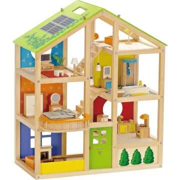 All Seasons Wooden Dollhouse - Hape Kids' Toy