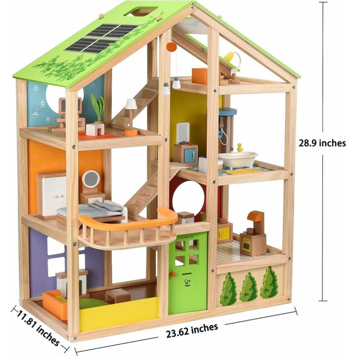 All Seasons Wooden Dollhouse - Hape Kids' Toy