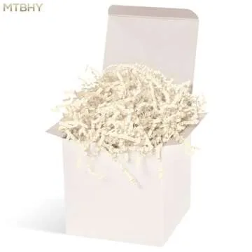 MTBHY Ivory Crinkle Paper Filler - Perfect for Gifts and Decor