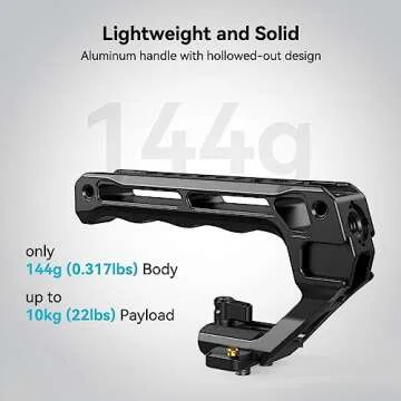 SMALLRIG Lightweight NATO Top Handle, Quick Release NATO Grip w/NATO Rail for DSLR Camera Cage, Univ...