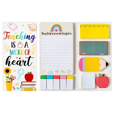 Xqumoi Teacher Sticky Notes Gift Set for Classroom