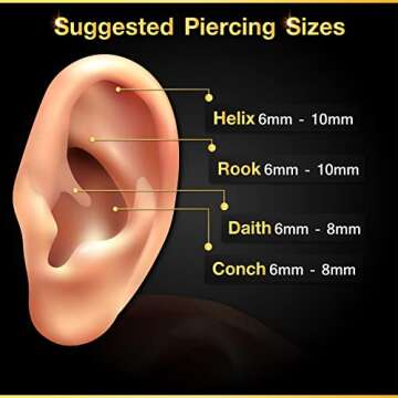 Surgical Steel Curved Barbell Earrings with Crystal Balls