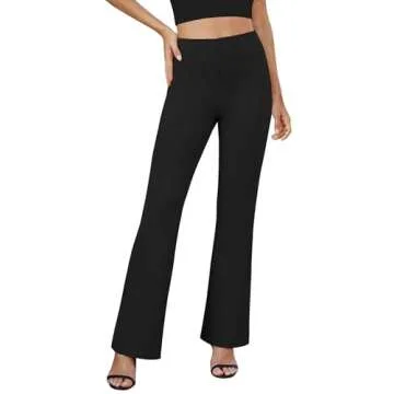 DLOODA Womens Bootcut Dress Pants Business Casual Work Pants with Pockets High Waist Stretchy Trouse...