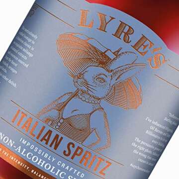 Lyre's Italian Spritz Premium Non Alcoholic Spirits, Mocktails & Nonalcoholic Drinks, Bitter Orange Style, 23.7 Fl Oz