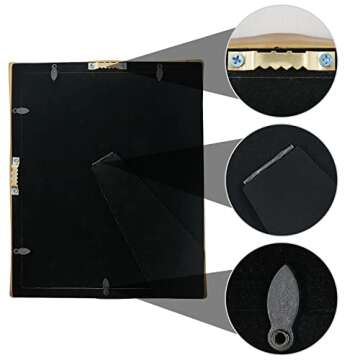 SIMON'S SHOP 8x10 Picture Frames Vintage Frames,Wall and Table Photo Frames, Home Decor, in Gold