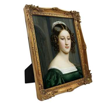 SIMON'S SHOP 8x10 Picture Frames Vintage Frames,Wall and Table Photo Frames, Home Decor, in Gold