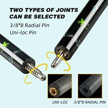 CRICAL Carbon Fiber Pool Cue Stick Low Deflection Billiards
