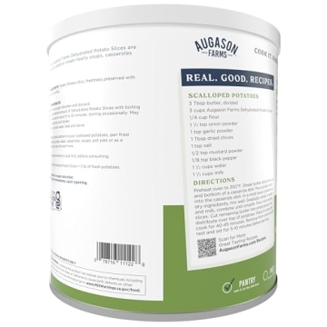 Augason Farms Dehydrated Potato Slices for Long-Term Storage