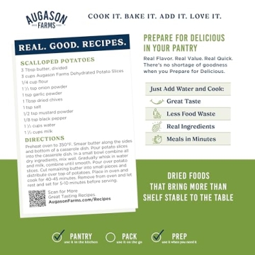 Augason Farms Dehydrated Potato Slices for Long-Term Storage