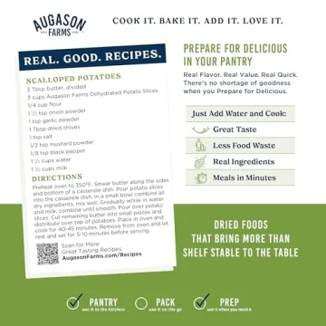 Augason Farms Dehydrated Potato Slices for Long-Term Storage
