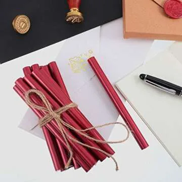 Nuanchu Retro Vintage Sealing Wax Sticks for Invitations