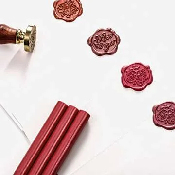 Nuanchu Retro Vintage Sealing Wax Sticks for Invitations