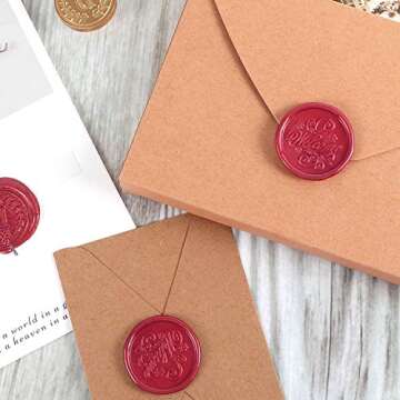 Nuanchu Retro Vintage Sealing Wax Sticks for Invitations