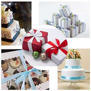 Double Face Satin Ribbon 1" Wide x 20 Yards for Party Wedding Home Decoration Handmade Craft (810 Iv...