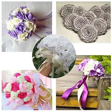 Double Face Satin Ribbon 1" Wide x 20 Yards for Party Wedding Home Decoration Handmade Craft (810 Ivory)