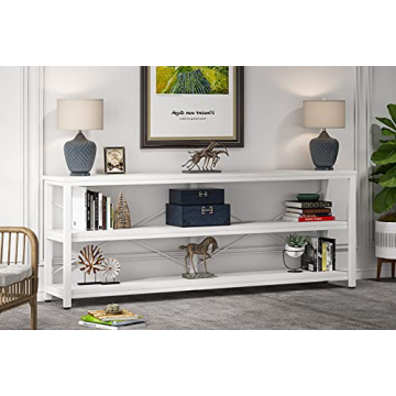 Tribesigns 71" Stylish Extra Long Sofa Table with Storage