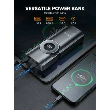 TREKURE 3000A Car Jump Starter & Air Compressor