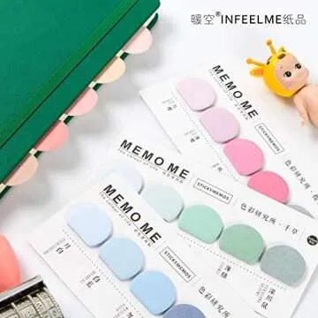 HUNGER Institute of Color Sticky Note Self-Stick Note Office Memo Note,150Pcs/Pad, 6Pads/Pack (Q55302)