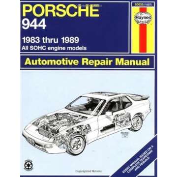 Porsche 944 4-cylinder (1983-1989) Haynes Repair Manual (USA) (Paperback)