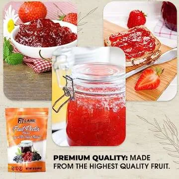 Low Sugar Pectin for Canning Jam and Jellies - Natural, Vegan and NON-GMO - Premium Bulk Ingredient for Jam - 1 lb (16 oz) Value Size Bag by Fit Lane Nutrition