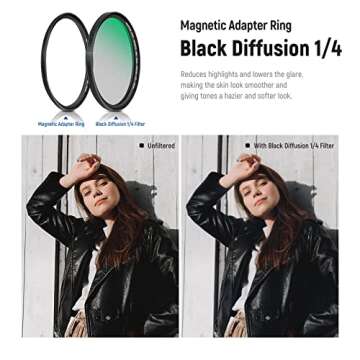 NEEWER 82mm 5 in 1 Magnetic ND Lens Filter Set for Photography