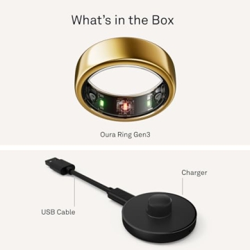 Oura Ring Gen3 Horizon Gold Smart Health Sleep Tracker