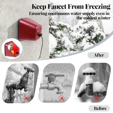 Outdoor Faucet Covers for Winter, 2 Pack Insulated Foam Faucet Cover Freeze Protection, Reusable Winter Spigot Covers Water Pipe Covers Hose Bib Covers